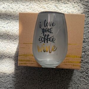 Elegant Glass Tumbler with Gold Accent